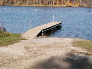 Boat Ramp And A Couple Of The Visitors
