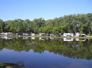 Camping along Spring Lake